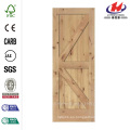 24 pulg. X 80 pulg. Krosswood Craftsman Agitador de 3 paneles Madera maciza Madera nórdica Knotty Alder Placa de puerta interior